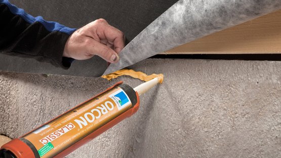 5. Raccord à des supports rugueux ou minéraux (exemple : dalle béton)